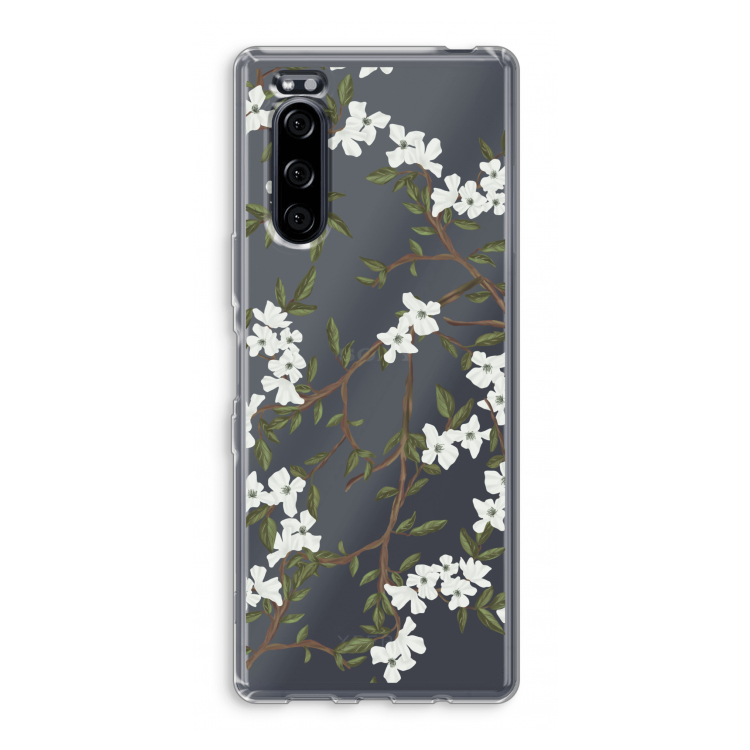 Blossoming spring: Sony Xperia 5 Transparant Hoesje