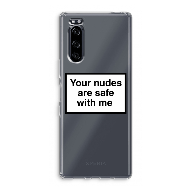 Safe with me: Sony Xperia 5 Transparant Hoesje