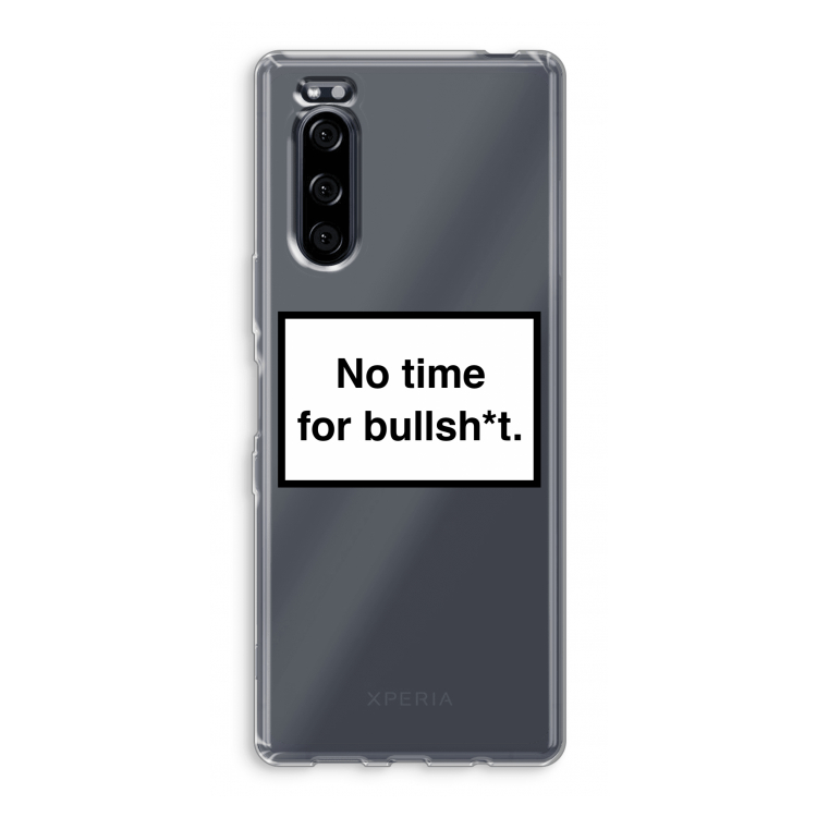 No time: Sony Xperia 5 Transparant Hoesje