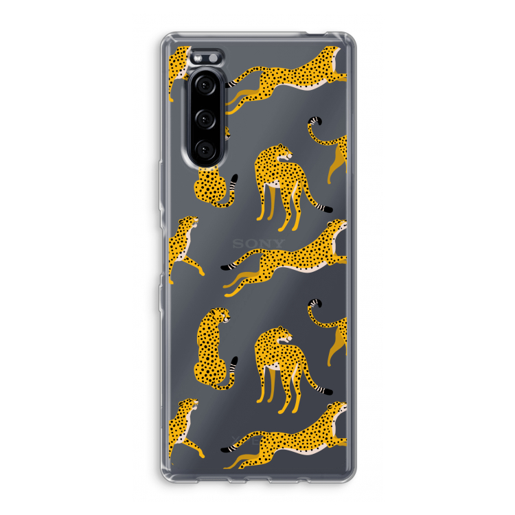 Luipaard: Sony Xperia 5 Transparant Hoesje
