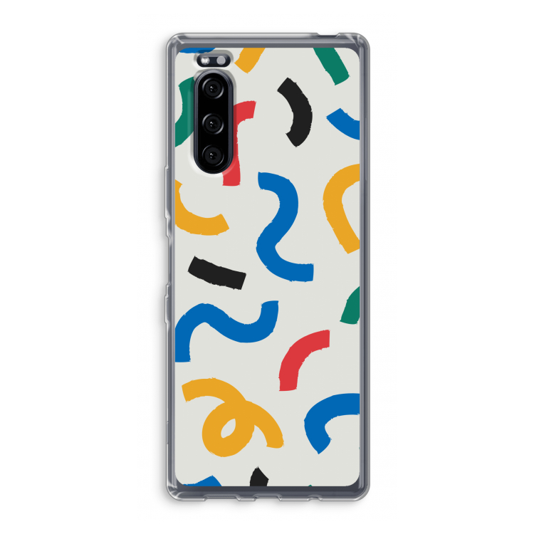 Illustratieve pop 2: Sony Xperia 5 Transparant Hoesje