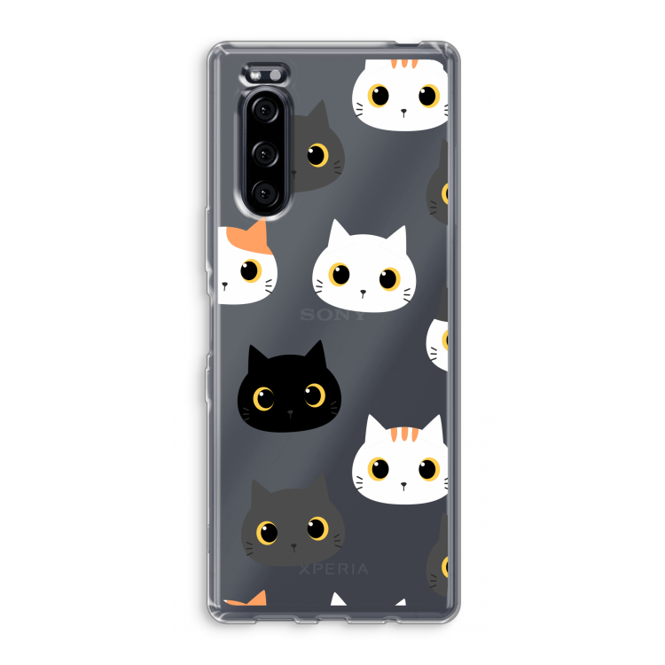 Katten: Sony Xperia 5 Transparant Hoesje