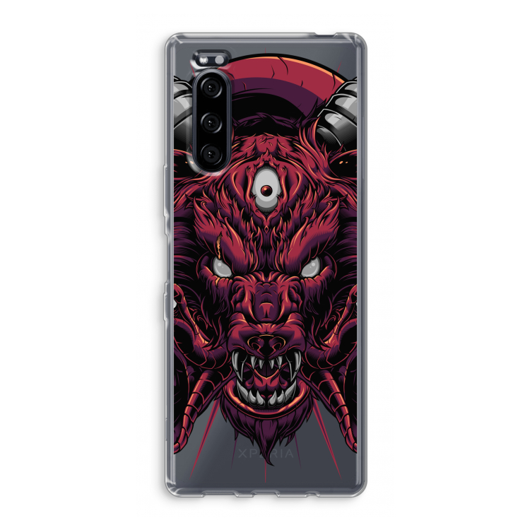Hell Hound and Serpents: Sony Xperia 5 Transparant Hoesje