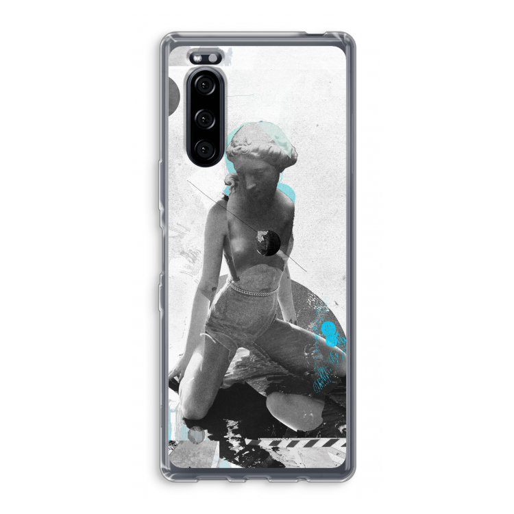I will not feel a thing: Sony Xperia 5 Transparant Hoesje