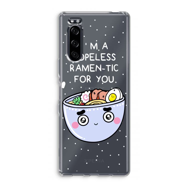 I'm A Hopeless Ramen-Tic For You: Sony Xperia 5 Transparant Hoesje