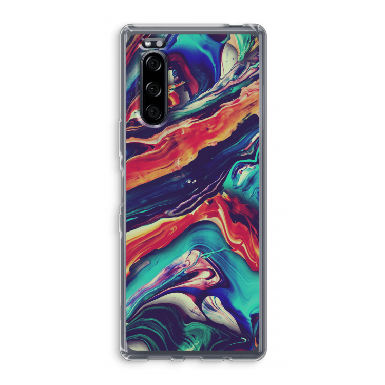 Chameleon Sun: Sony Xperia 5 Transparant Hoesje