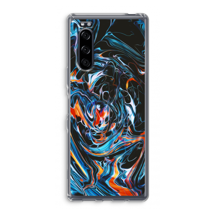 Black Unicorn: Sony Xperia 5 Transparant Hoesje