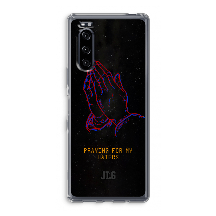 Praying For My Haters: Sony Xperia 5 Transparant Hoesje