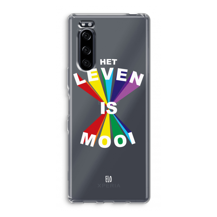 Het Leven Is Mooi: Sony Xperia 5 Transparant Hoesje