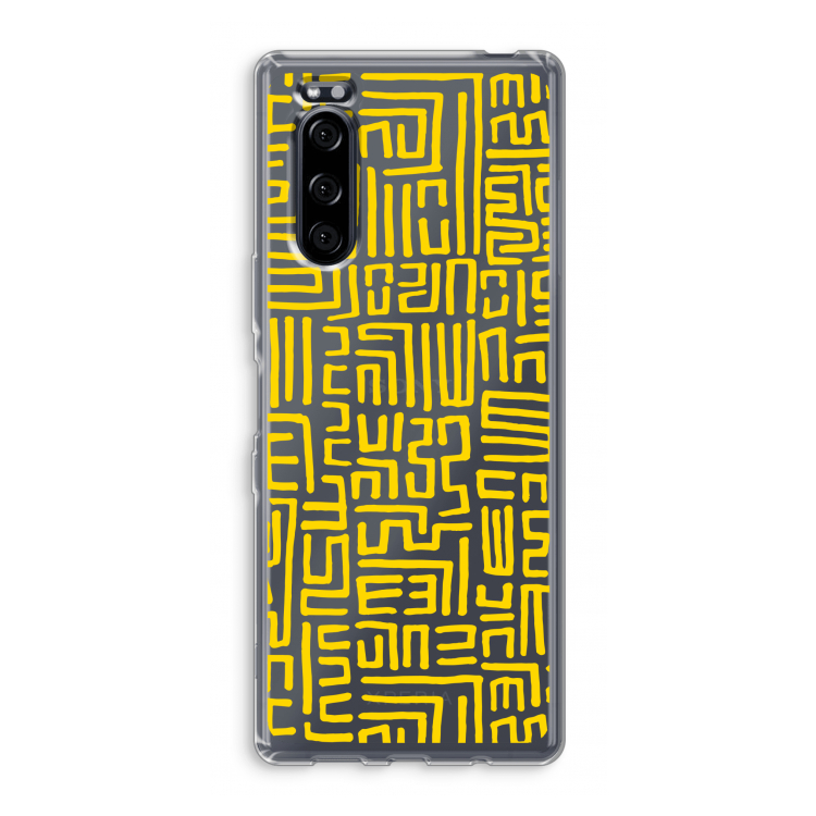 Majorelle Blue Print: Sony Xperia 5 Transparant Hoesje