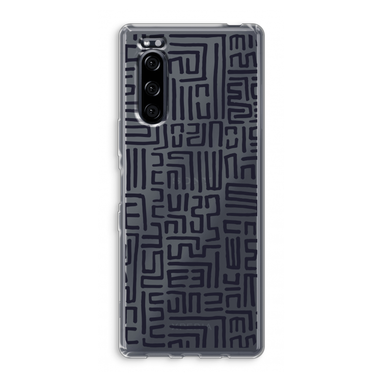 Moroccan Print: Sony Xperia 5 Transparant Hoesje