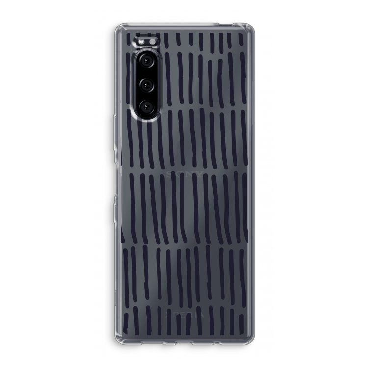 Moroccan stripes: Sony Xperia 5 Transparant Hoesje