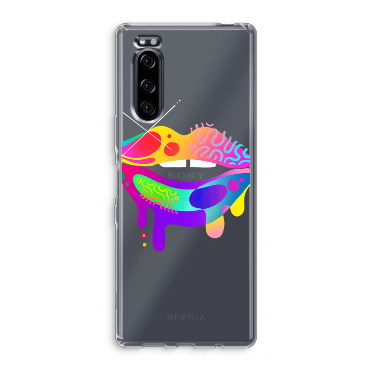 Lip Palette: Sony Xperia 5 Transparant Hoesje