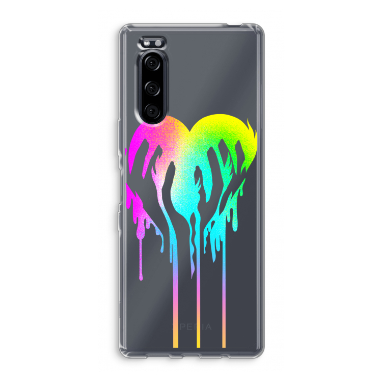 Hold My Heart: Sony Xperia 5 Transparant Hoesje