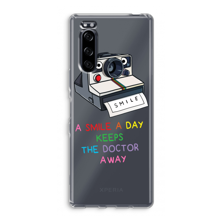 Smile: Sony Xperia 5 Transparant Hoesje