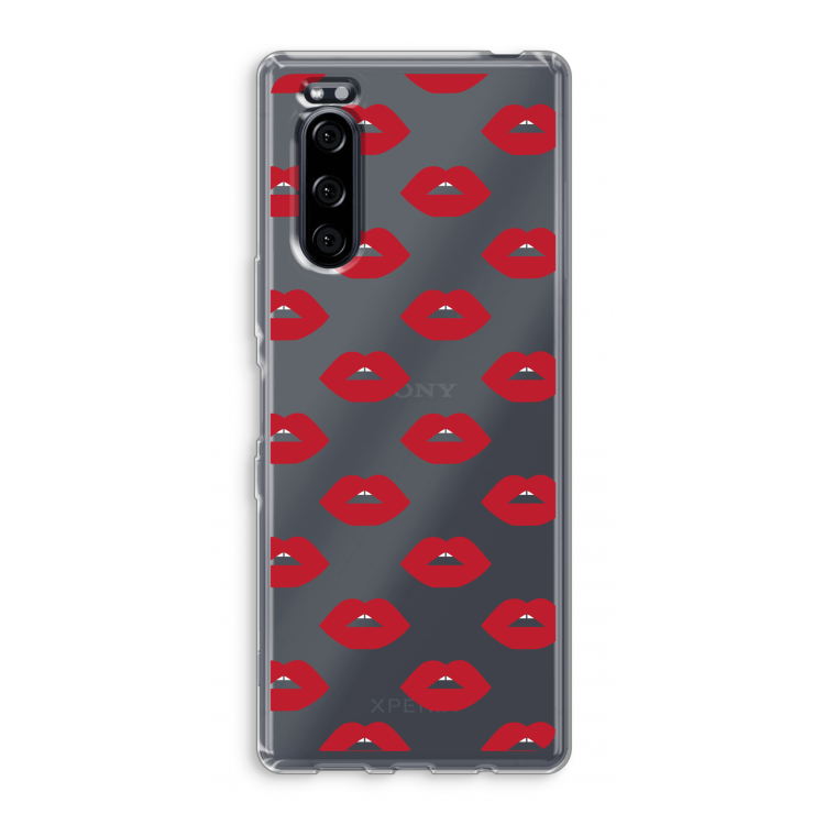 Lips: Sony Xperia 5 Transparant Hoesje