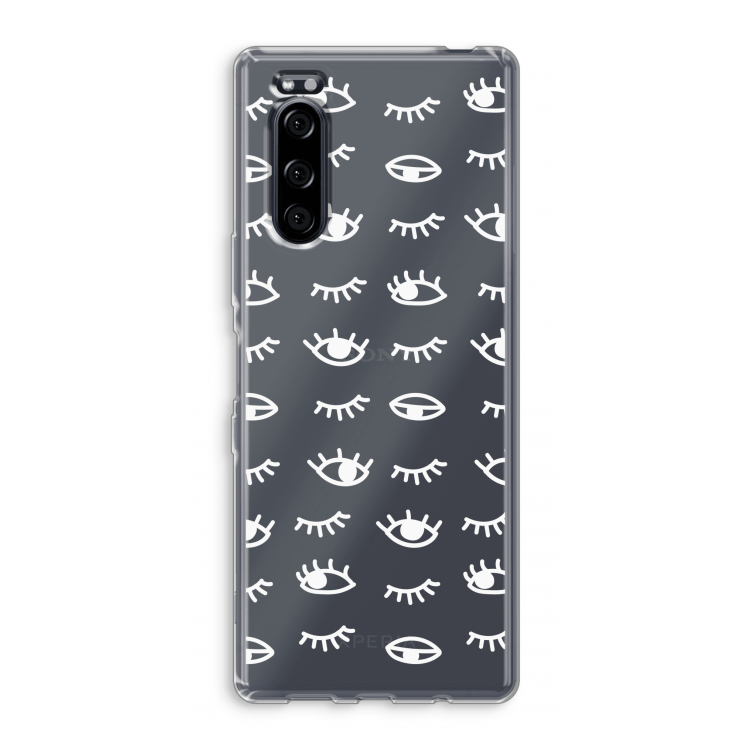 Eye pattern #3: Sony Xperia 5 Transparant Hoesje