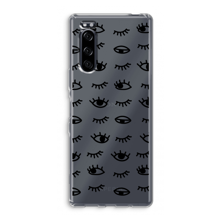 Eye pattern #2: Sony Xperia 5 Transparant Hoesje