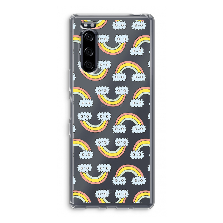 Regenboog: Sony Xperia 5 Transparant Hoesje