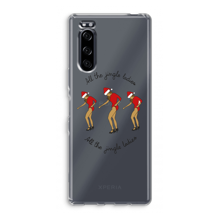 Jingle Ladies: Sony Xperia 5 Transparant Hoesje