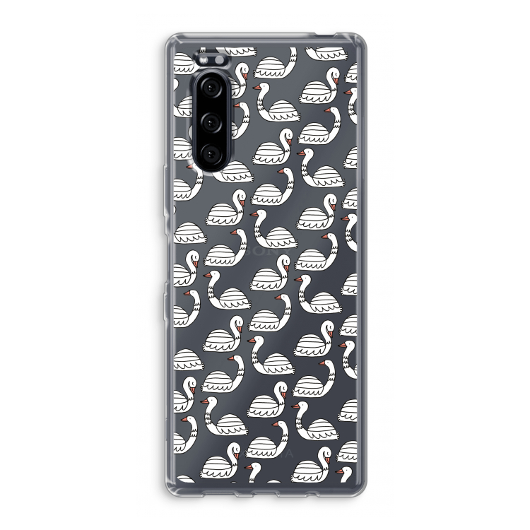 Zwanen: Sony Xperia 5 Transparant Hoesje