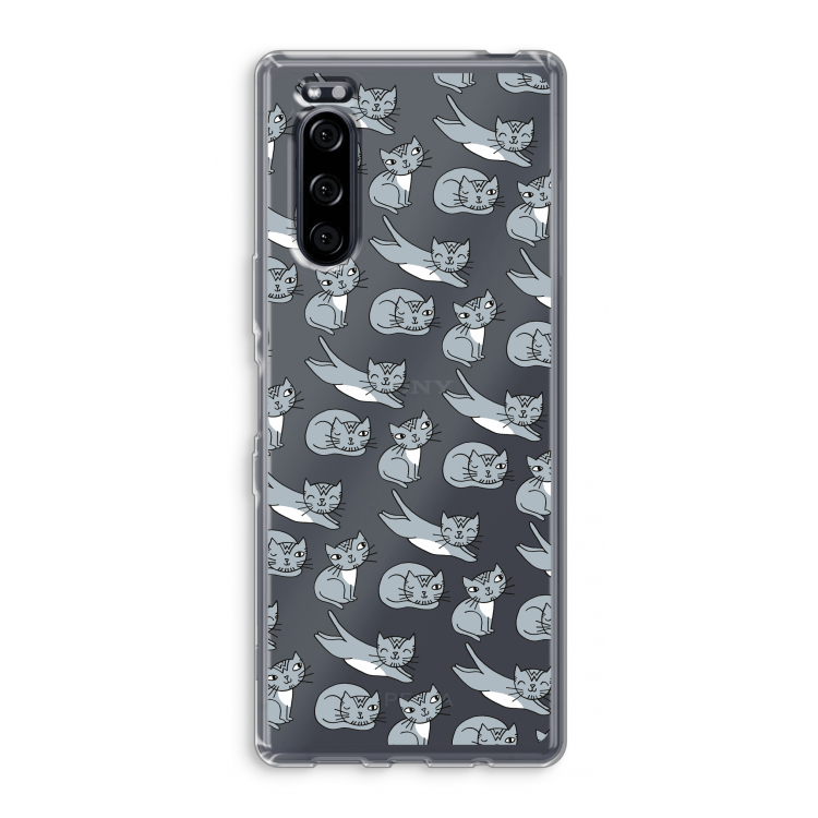 Poezen: Sony Xperia 5 Transparant Hoesje