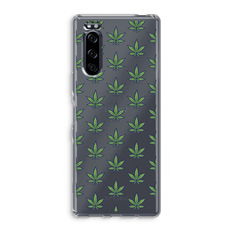 Weed: Sony Xperia 5 Transparant Hoesje