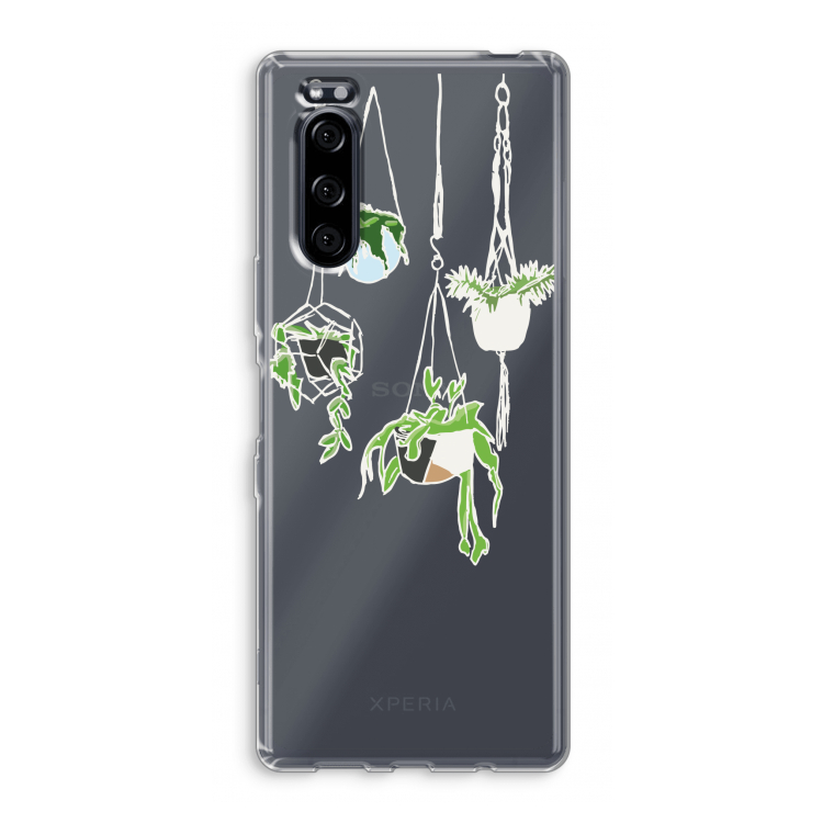 Hang In There: Sony Xperia 5 Transparant Hoesje