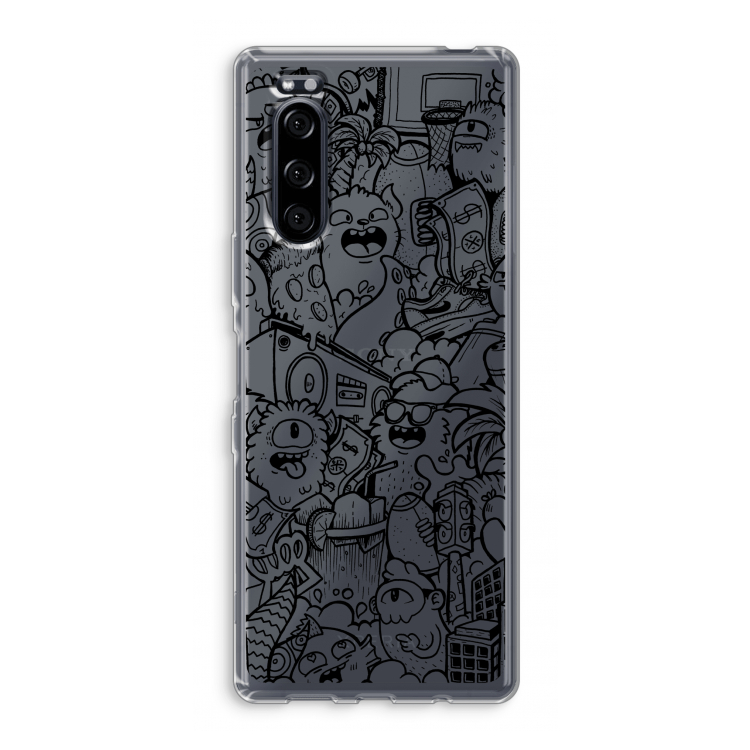 Vexx Black City : Sony Xperia 5 Transparant Hoesje