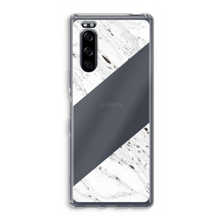 Biggest stripe: Sony Xperia 5 Transparant Hoesje