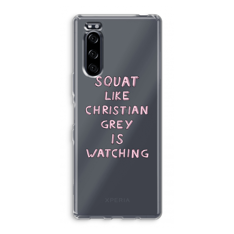 Christian Grey: Sony Xperia 5 Transparant Hoesje