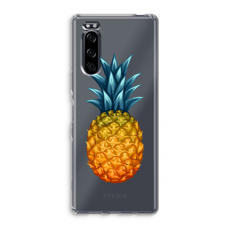 Grote ananas: Sony Xperia 5 Transparant Hoesje