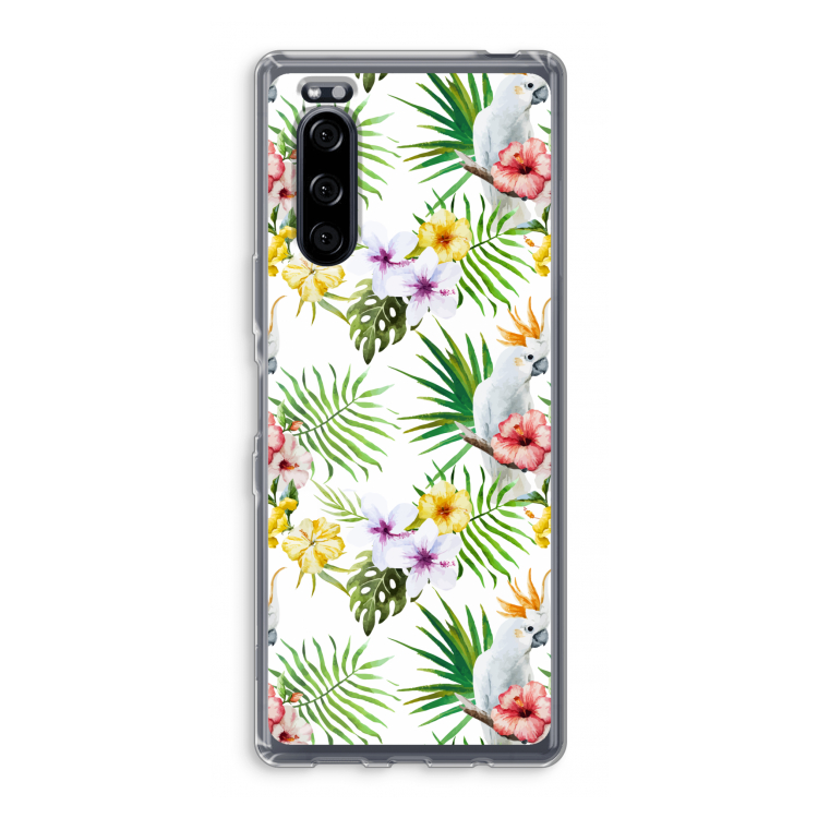 Gele kuif: Sony Xperia 5 Transparant Hoesje