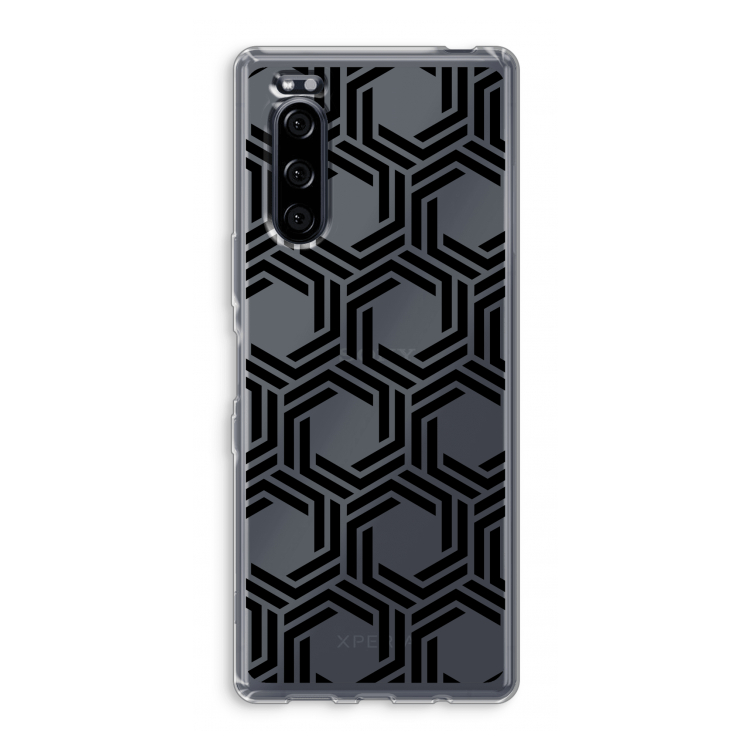 Geometrisch patroon: Sony Xperia 5 Transparant Hoesje