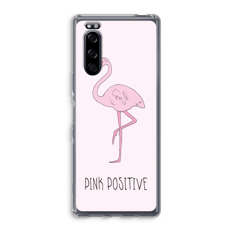 Pink positive: Sony Xperia 5 Transparant Hoesje