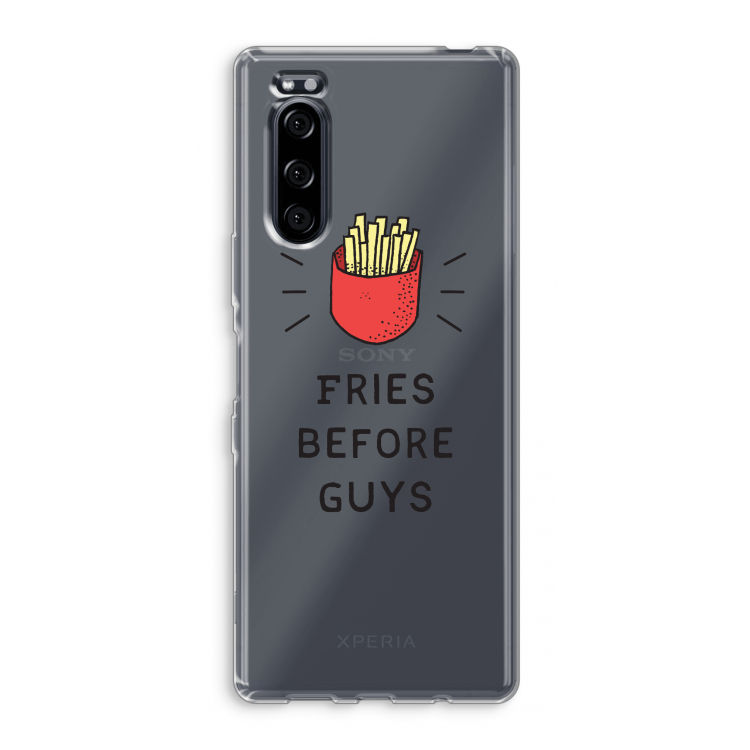 Fries before guys: Sony Xperia 5 Transparant Hoesje