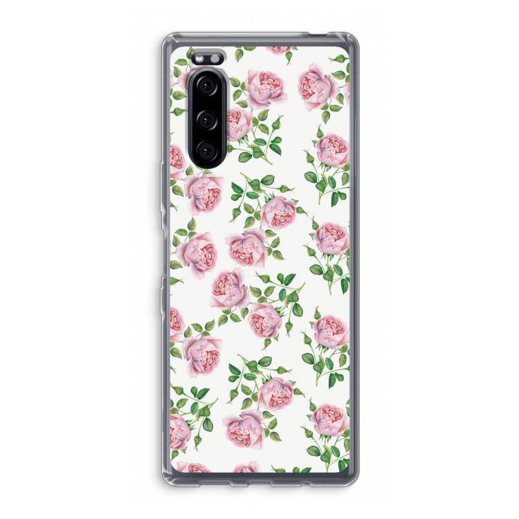 Kleine roosjes: Sony Xperia 5 Transparant Hoesje