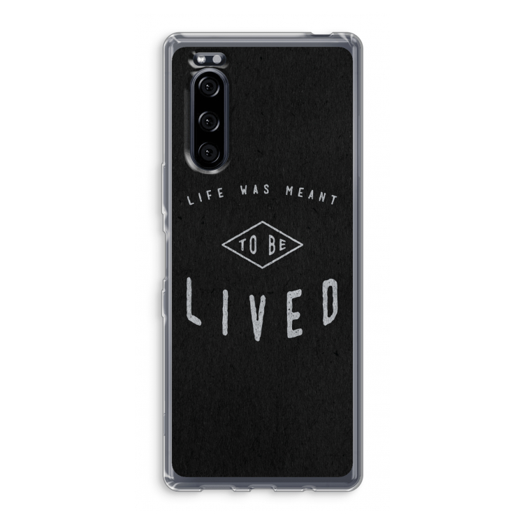 To be lived: Sony Xperia 5 Transparant Hoesje