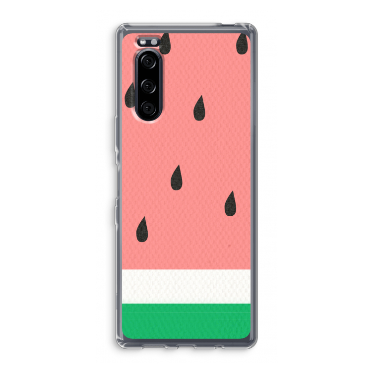 Watermeloen: Sony Xperia 5 Transparant Hoesje
