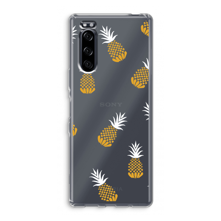 Ananasjes: Sony Xperia 5 Transparant Hoesje