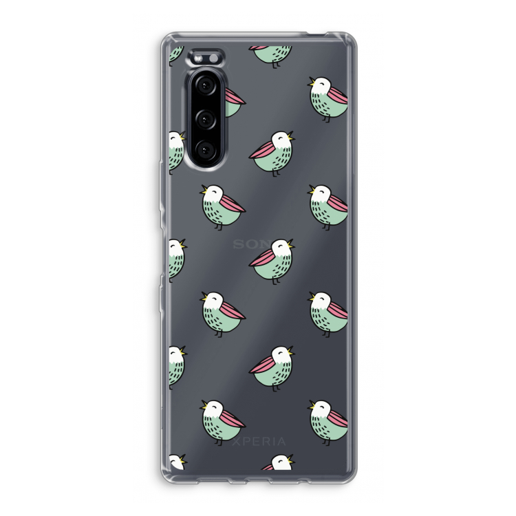 Vogeltjes: Sony Xperia 5 Transparant Hoesje