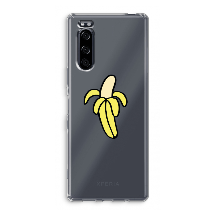 Banana: Sony Xperia 5 Transparant Hoesje