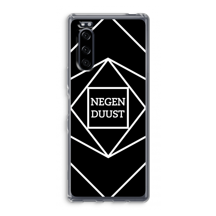 Negenduust geometrisch: Sony Xperia 5 Transparant Hoesje