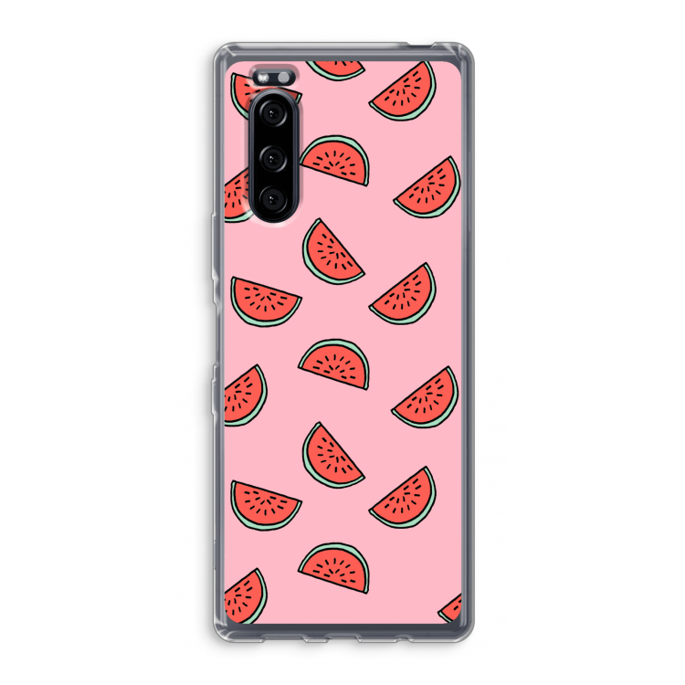 Watermeloen: Sony Xperia 5 Transparant Hoesje