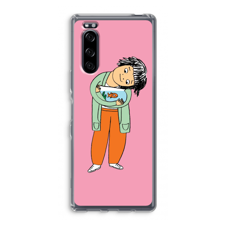 Visknuffel: Sony Xperia 5 Transparant Hoesje