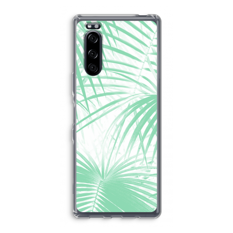 Palmbladeren: Sony Xperia 5 Transparant Hoesje