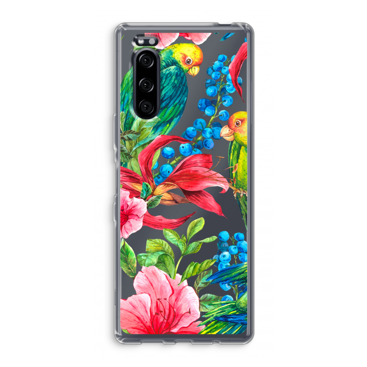 Papegaaien: Sony Xperia 5 Transparant Hoesje
