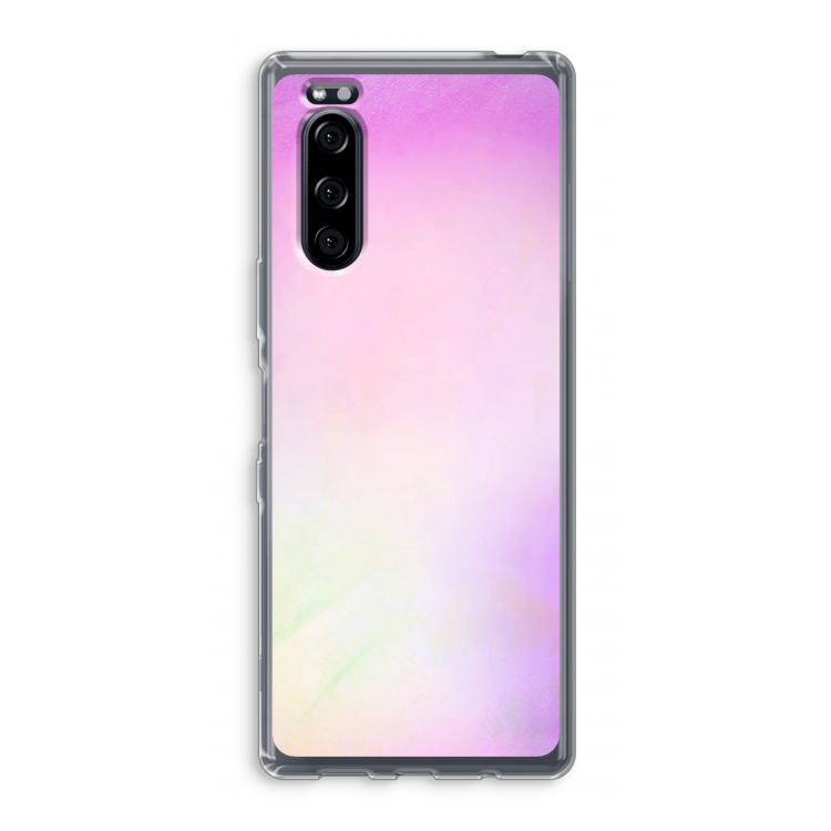 Flow mist pastel: Sony Xperia 5 Transparant Hoesje