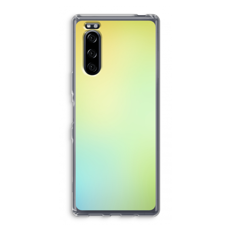 Minty mist pastel: Sony Xperia 5 Transparant Hoesje