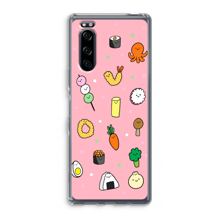 Happy bento friends: Sony Xperia 5 Transparant Hoesje